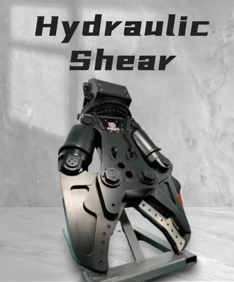 Hydraulic Shear & Concrete Crusher for Excavators — Demolition Pulverizer Attachment
